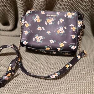 Steve Madden Black Floral Crossbody Bag